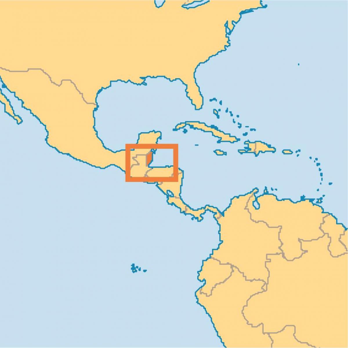 Belize elhelyezkedés a világ térkép