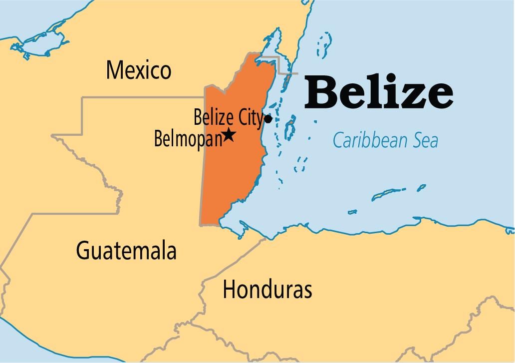 térkép belmopan Belize