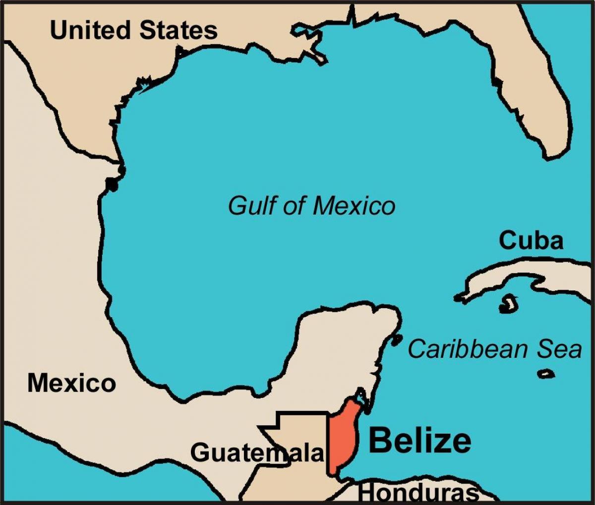 Belize ország térkép