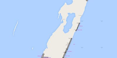 Térkép ambergris caye Belize