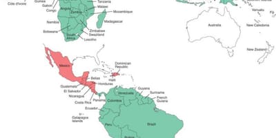 Térkép Belize malária 