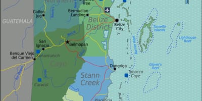 Belize-i nemzetközi repülőtér térkép