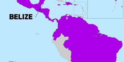 Térkép Belize zika
