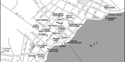 Térkép corozal város Belize