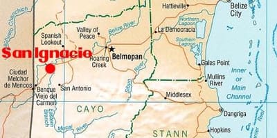Térkép san ignacio Belize