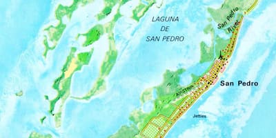 San pedro Belize utca térkép